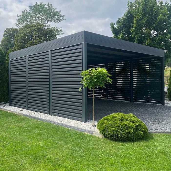 Carport 6x6 - wiata samochodowa garażowa dwustanowiskowa pod wymiar