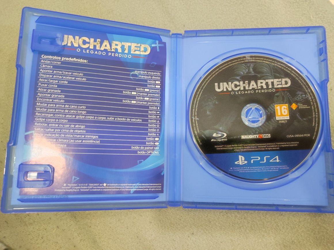 Jogo PS4 Uncharted- o legado Perdido