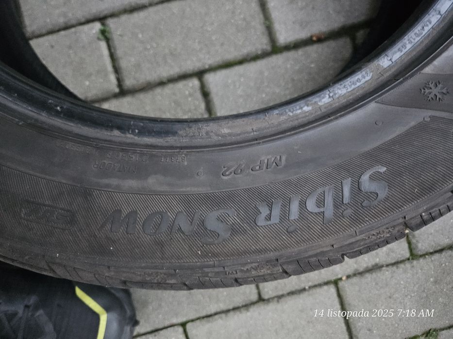 Opony zimowe 225 55 r17 7mm bieżnika