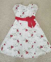 Платье нарядное Bonnie jean на 6-8 лет + платье для куклы