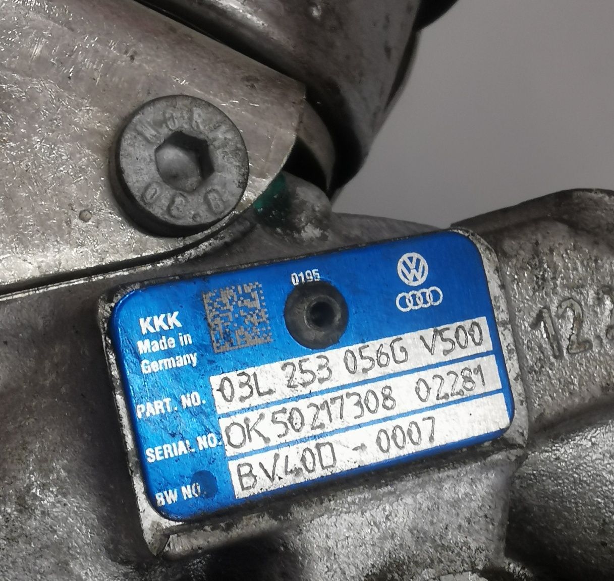 Turbosprężarka 2.0tdi 140km CR audi a3 Golf Passat cffb cbdb 03l253056