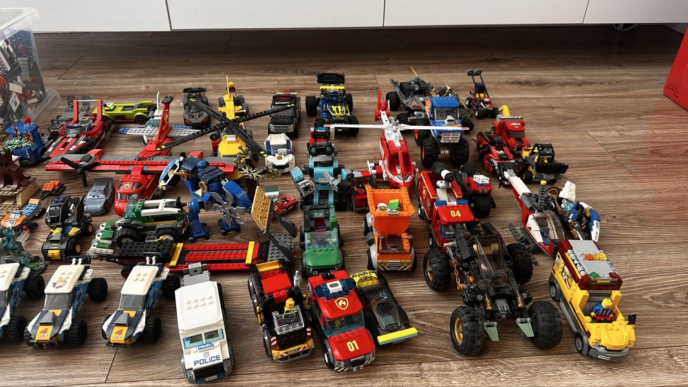 Mega zestaw klockow lego city i technic
