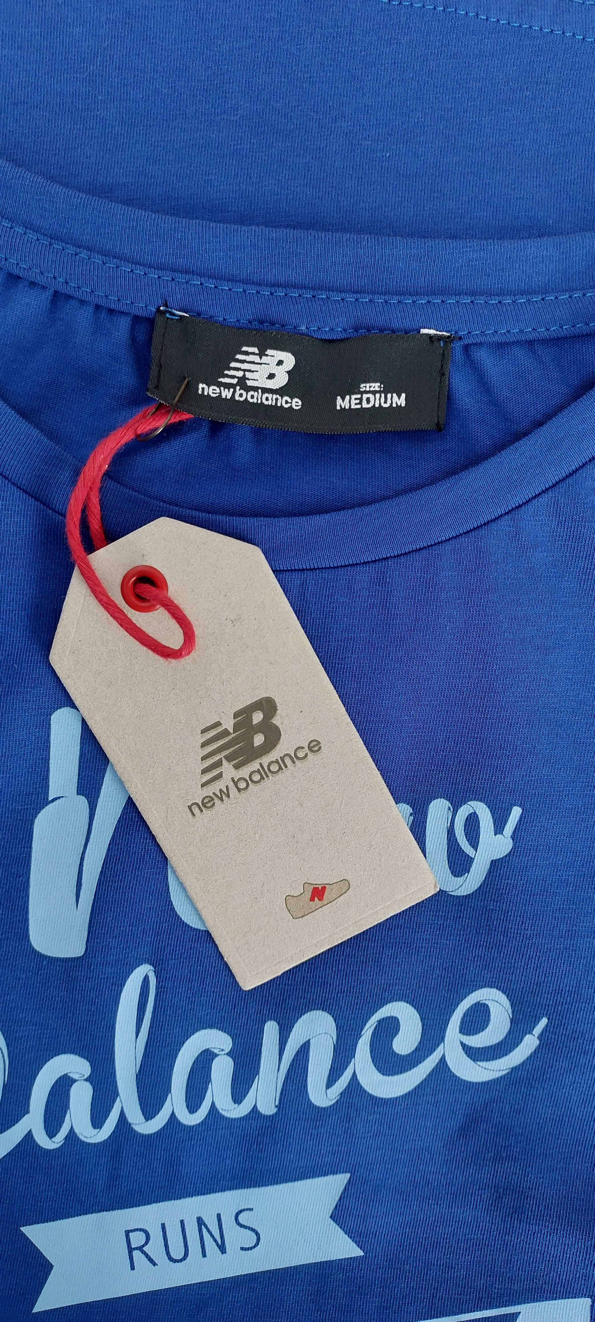 Granatowa koszulka NEW BALANCE, R. M