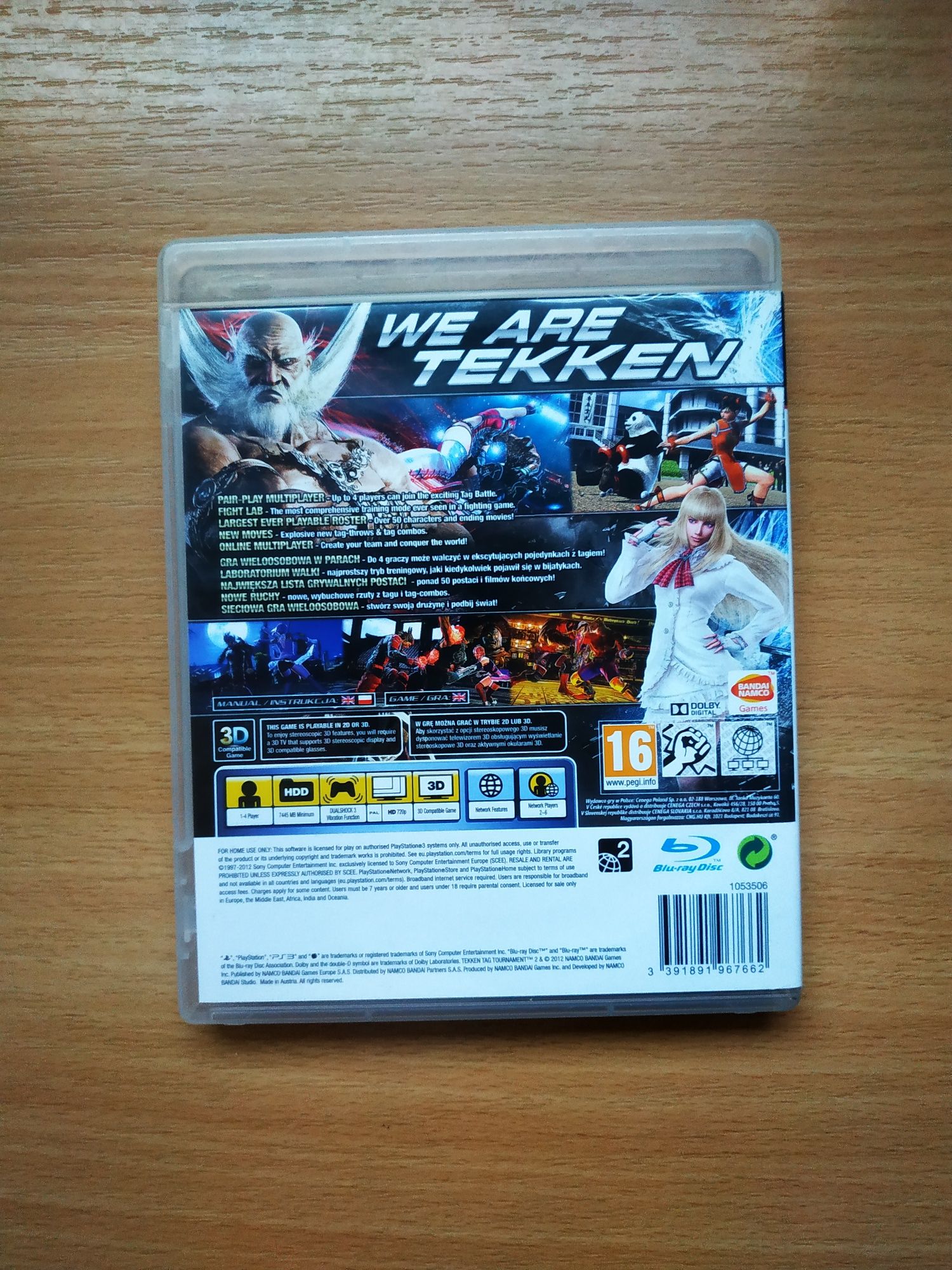 Tekken tag tournament 2 ps3, stan bardzo dobry, wysyłka olx