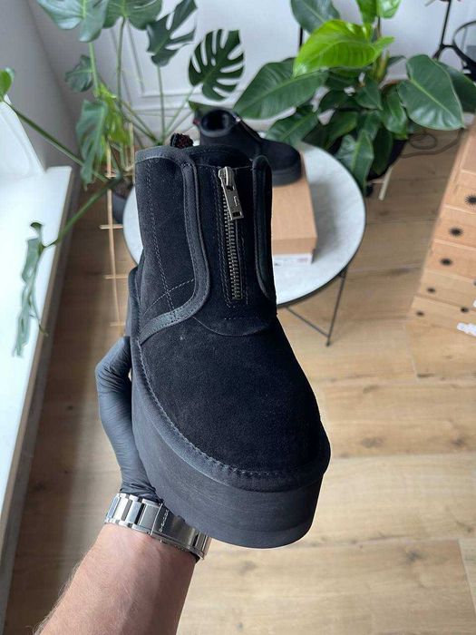 Женские ботинки UGG Neumel Platform Zip Slipper 36-41 Натур Овчина!