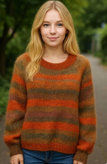 Sweterek damski ręcznie zrobiony