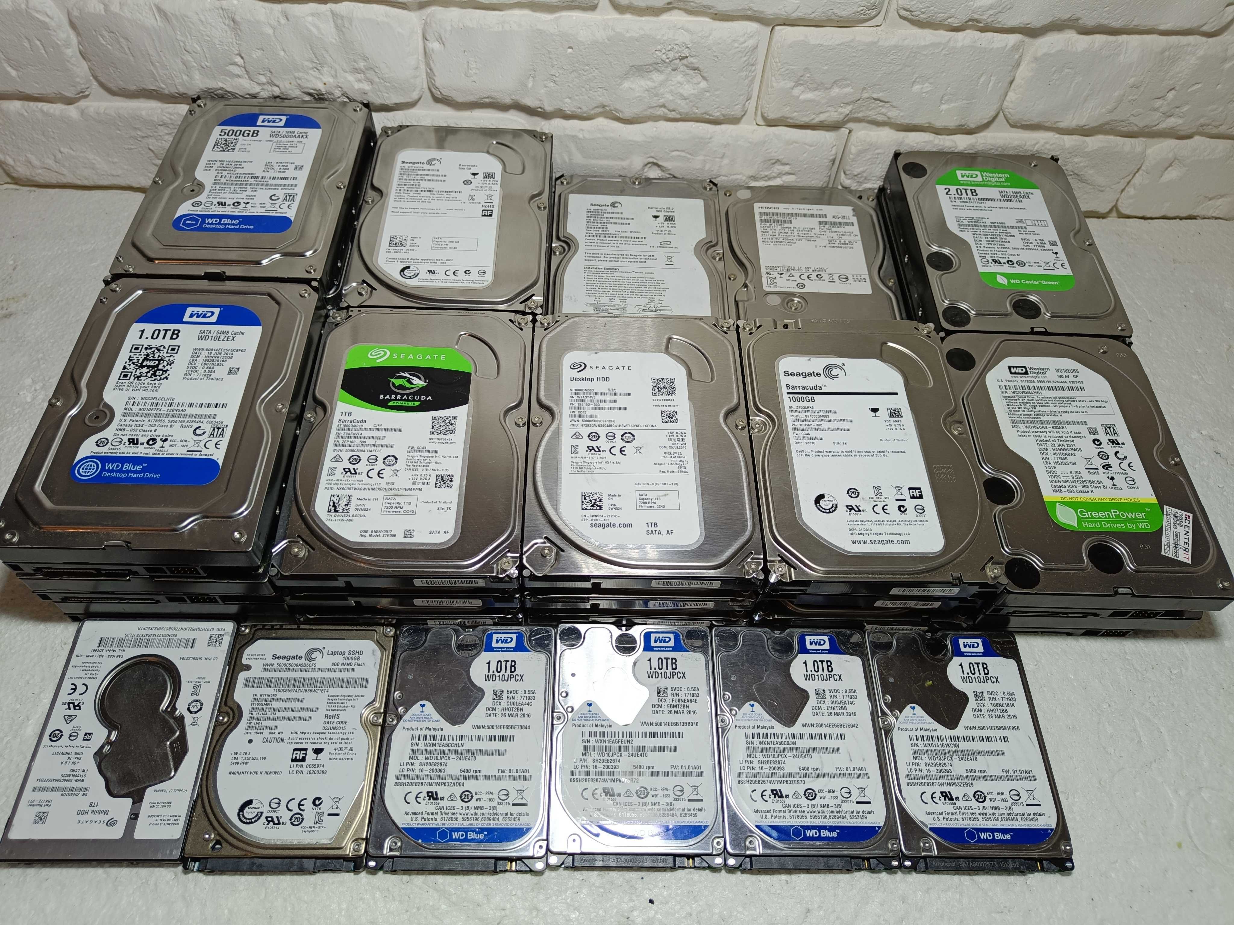 Хард диск HDD Seagate Western Digital WD 500GB 1TB 2TB 3TB 4TB 3.5 2.5