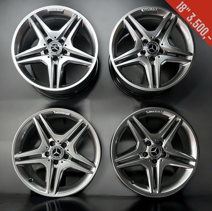 Oryginalne Felgi 18" MERCEDES AMG Alufelgi z dekielkami