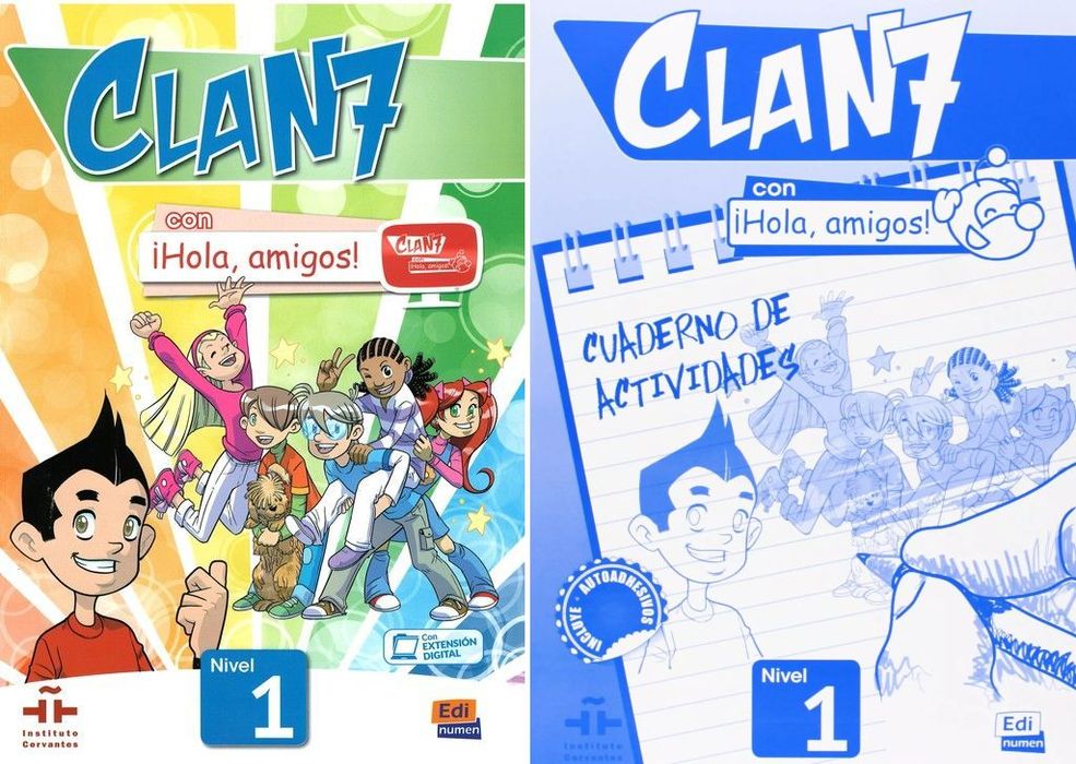 Clan 7 Con Hola Amigos 1 Język Hiszpański Podręcznik + Zeszyt Ćwiczeń