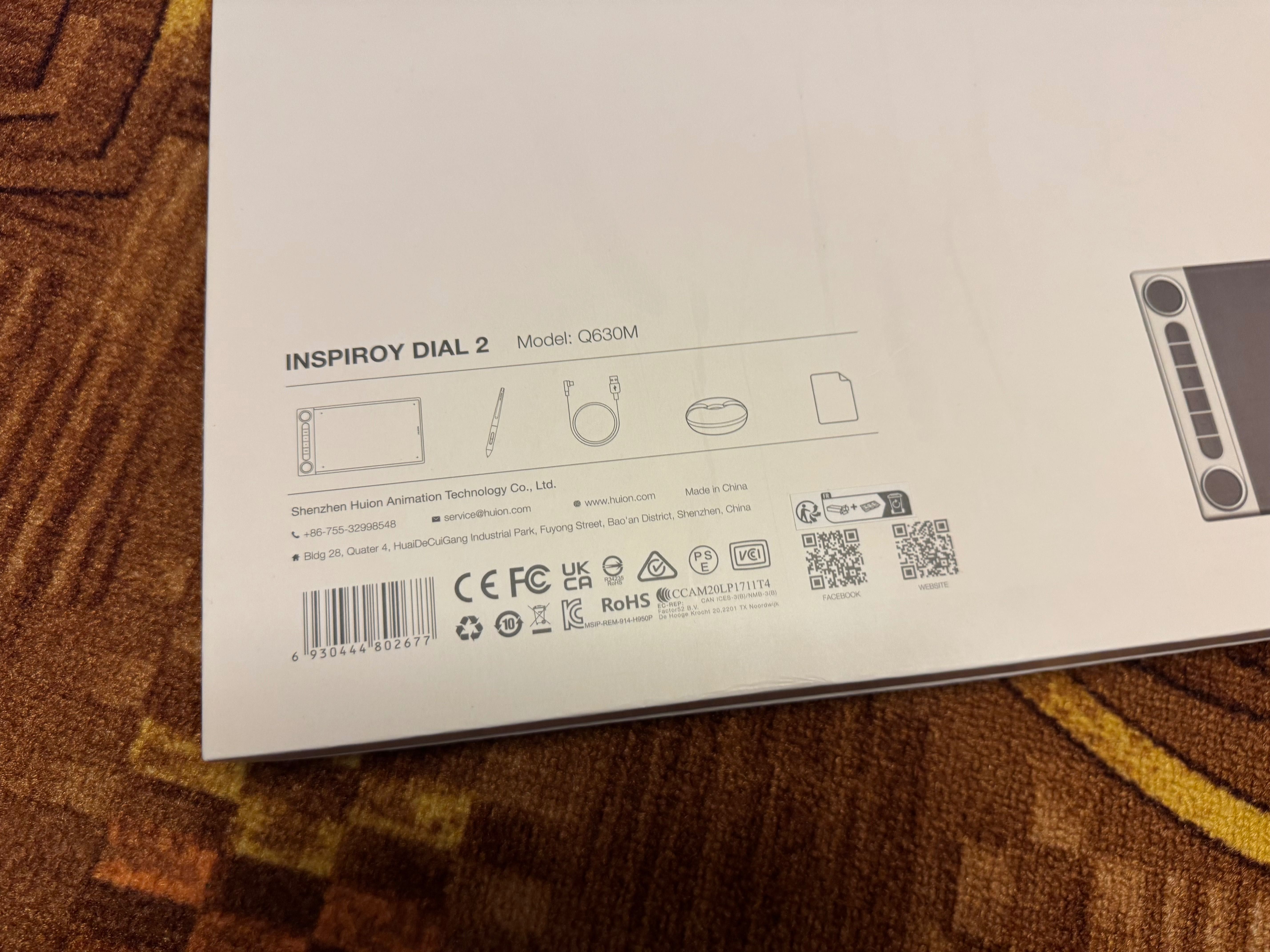 Tablet graficzny HUION Inspiroy Dial 2 Q630M