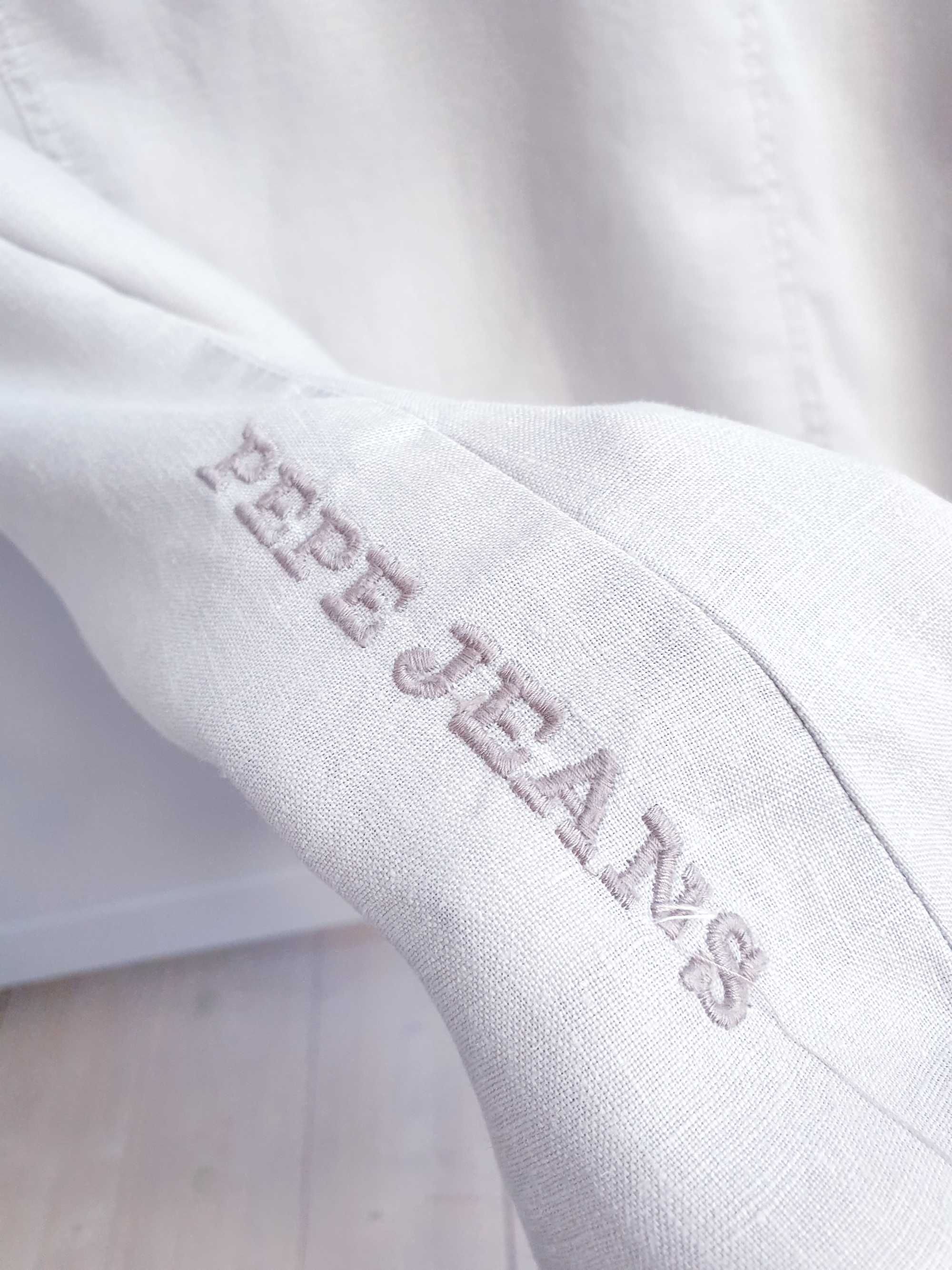 Beżowa lniana koszula Pepe Jeans M L