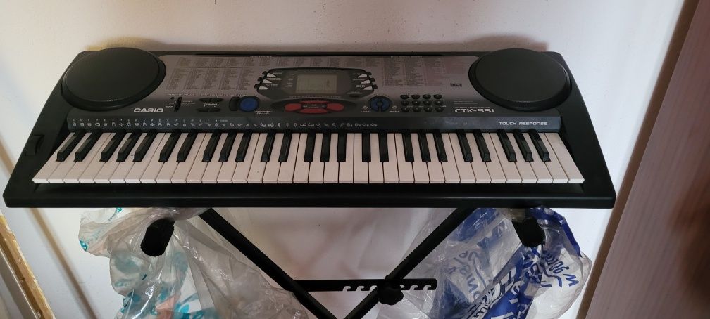 Casio CTK 551+stojak keyboard syntezator organy