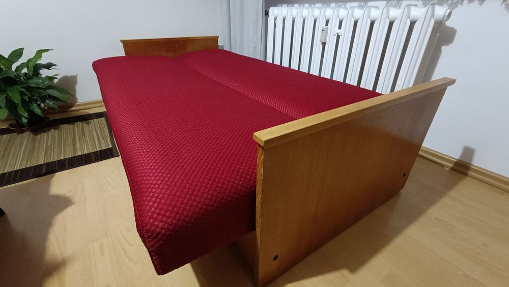 Wersalka używana bordowa, lata 90te