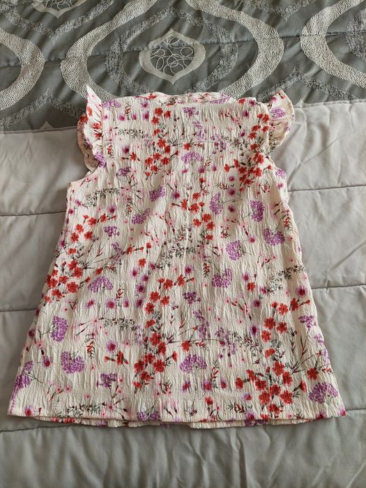 Top florido 7/8 anos novo