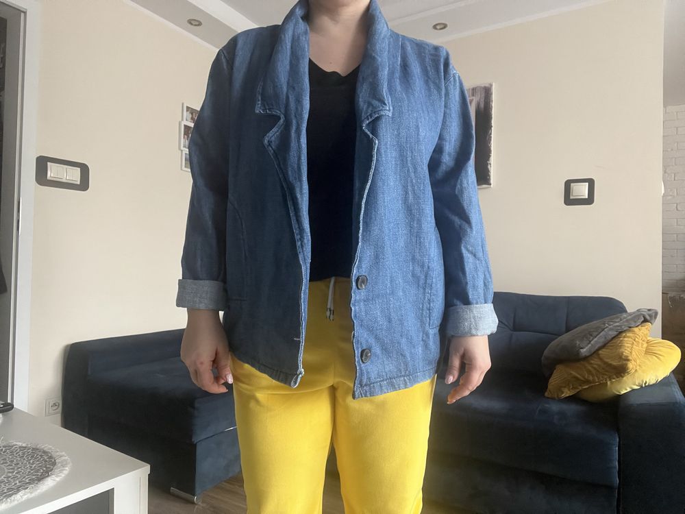 Żakiet jeans duży rozmiar