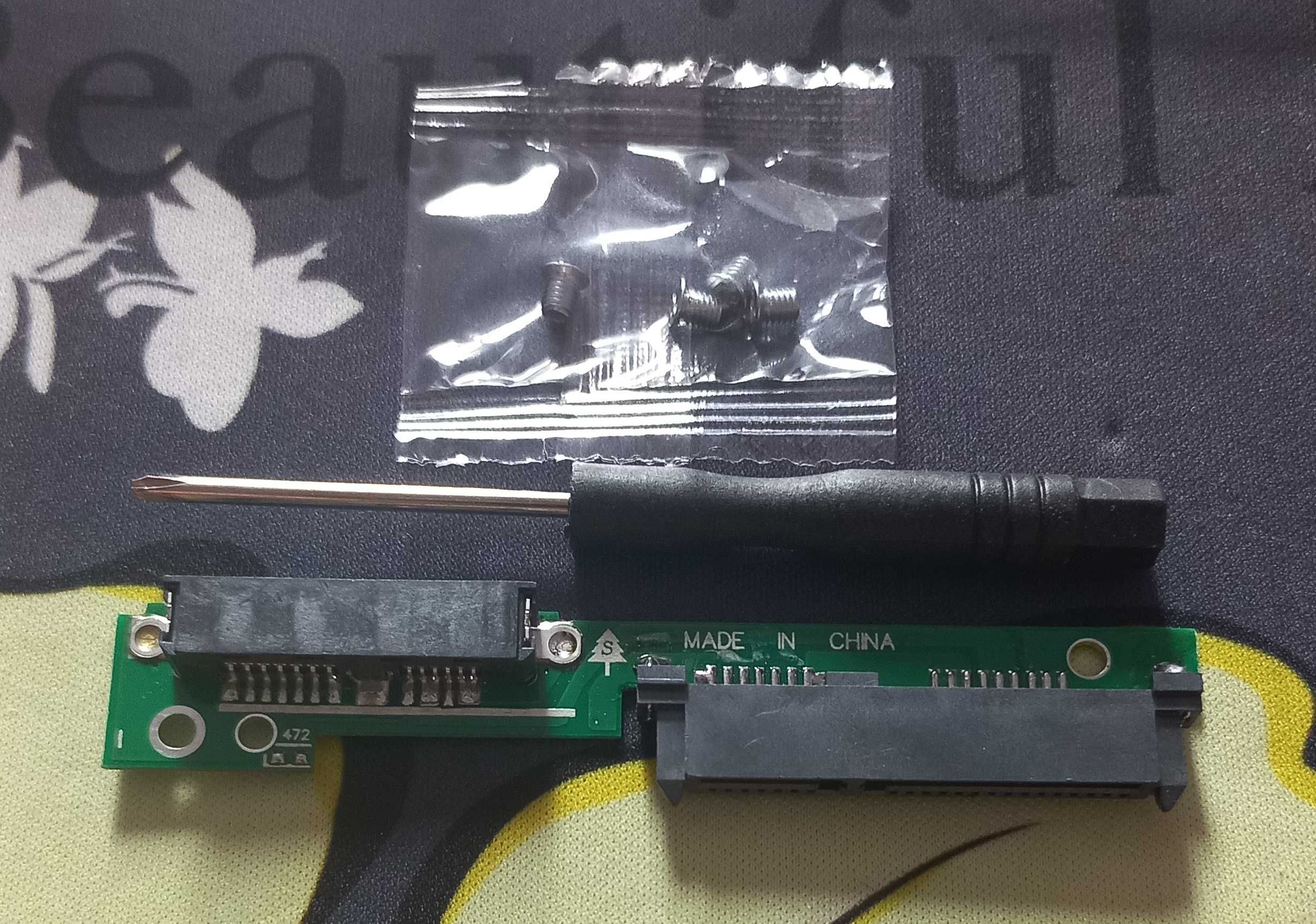 Переходник для установки HDD или SSD диска в штатную заглушку DVD