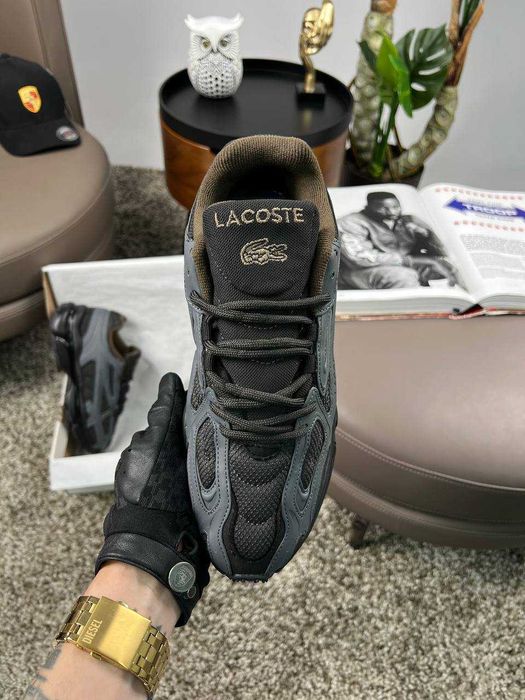 Чоловічі кросівки лакоста Lacoste L003 2K24 PRM Grey Black [41-45]
