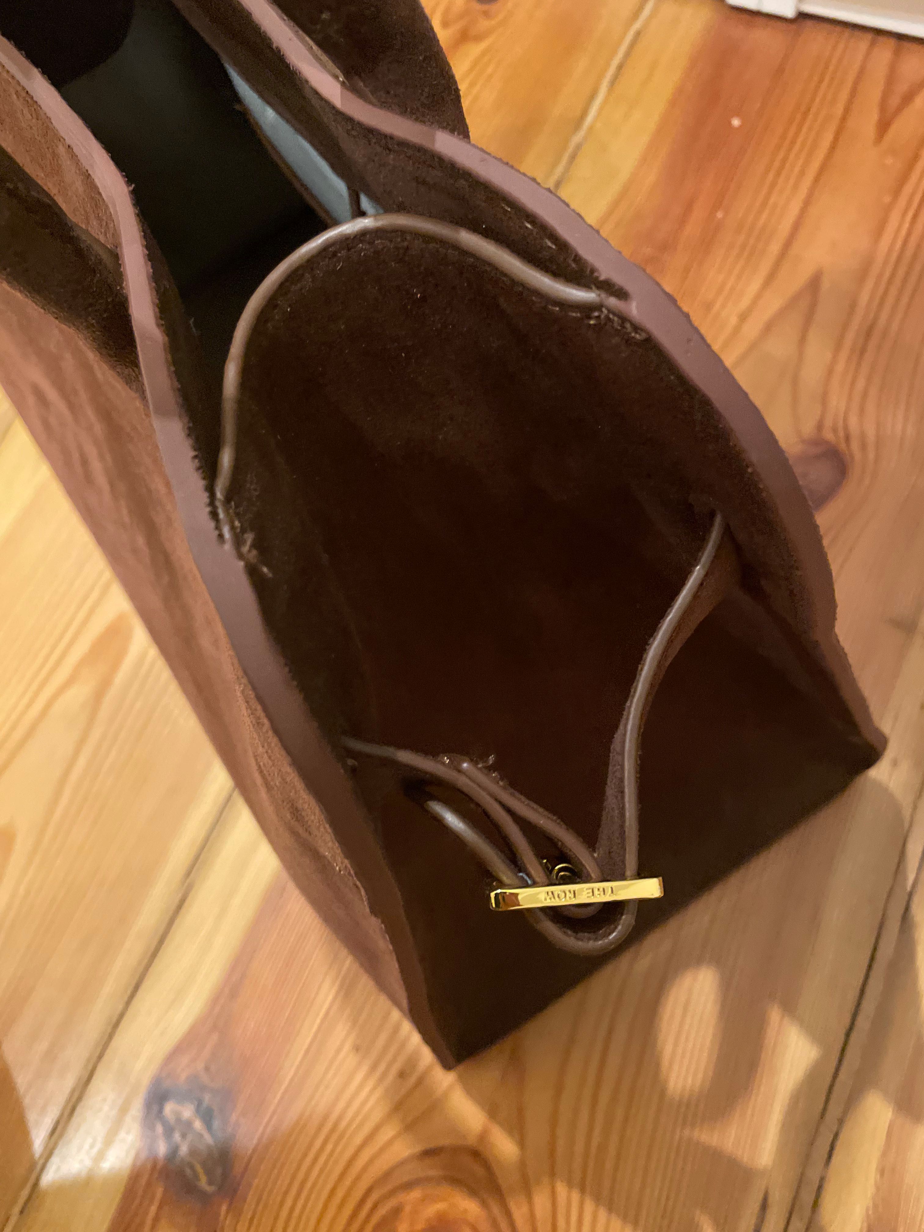 torba shopper kuferek the row brązowa