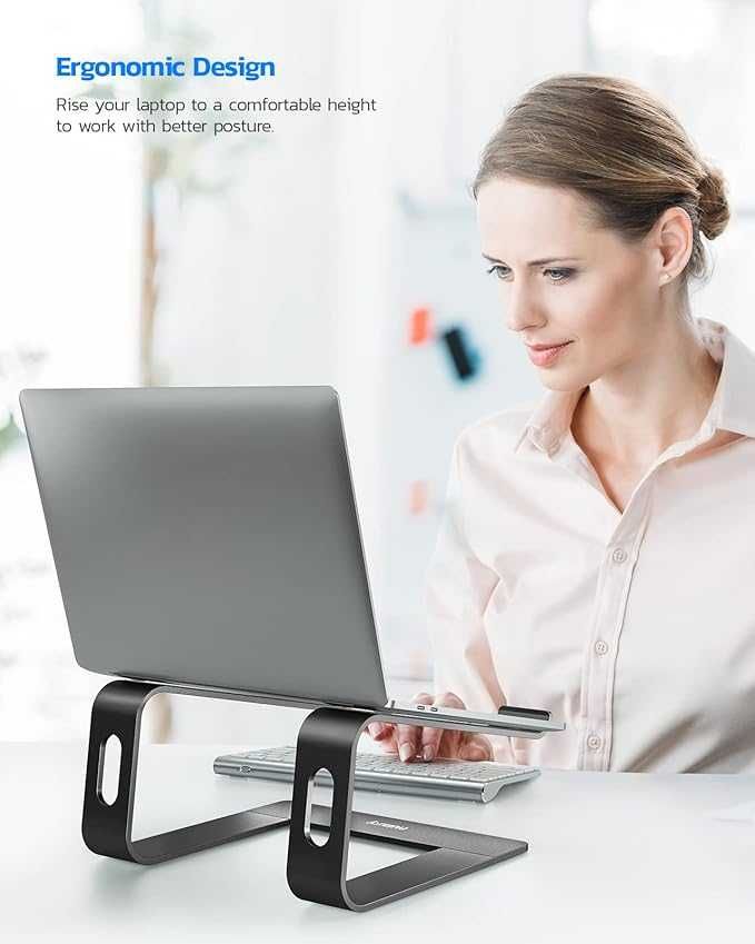 Aluminiowa podstawka na laptopa Nulaxy C3