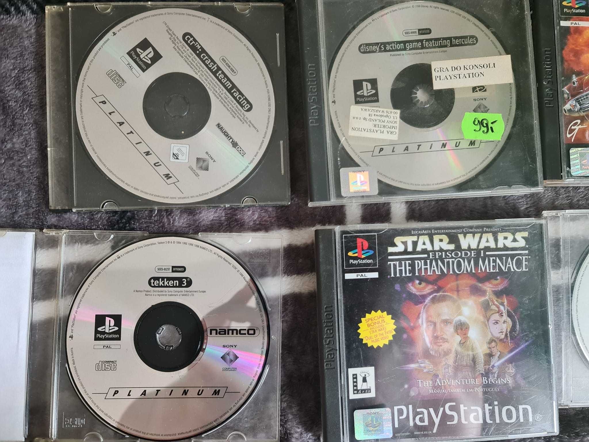 Gry Retro PSX PS1 Rzadkie: Tekken, Dune, Discworld, Rogue Trip, Crash
