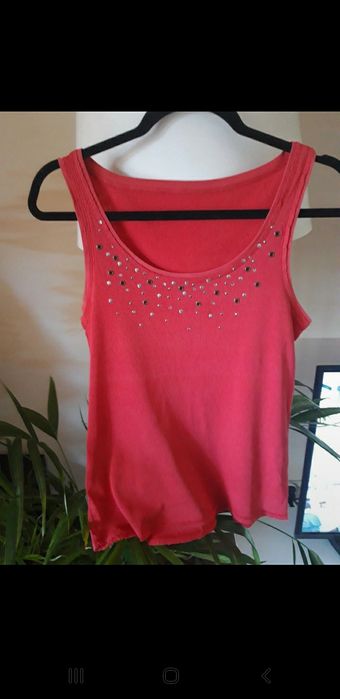 Bluzka damska bez rękawów top S/M/L