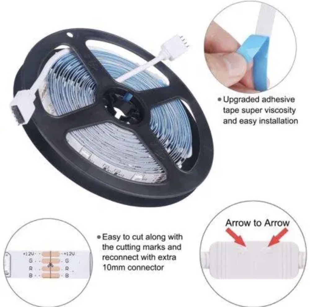 Ледкая /Лід стрічка/Led Strip/AD Light 5050 150 Smd D Strip12M 16,4-Fe