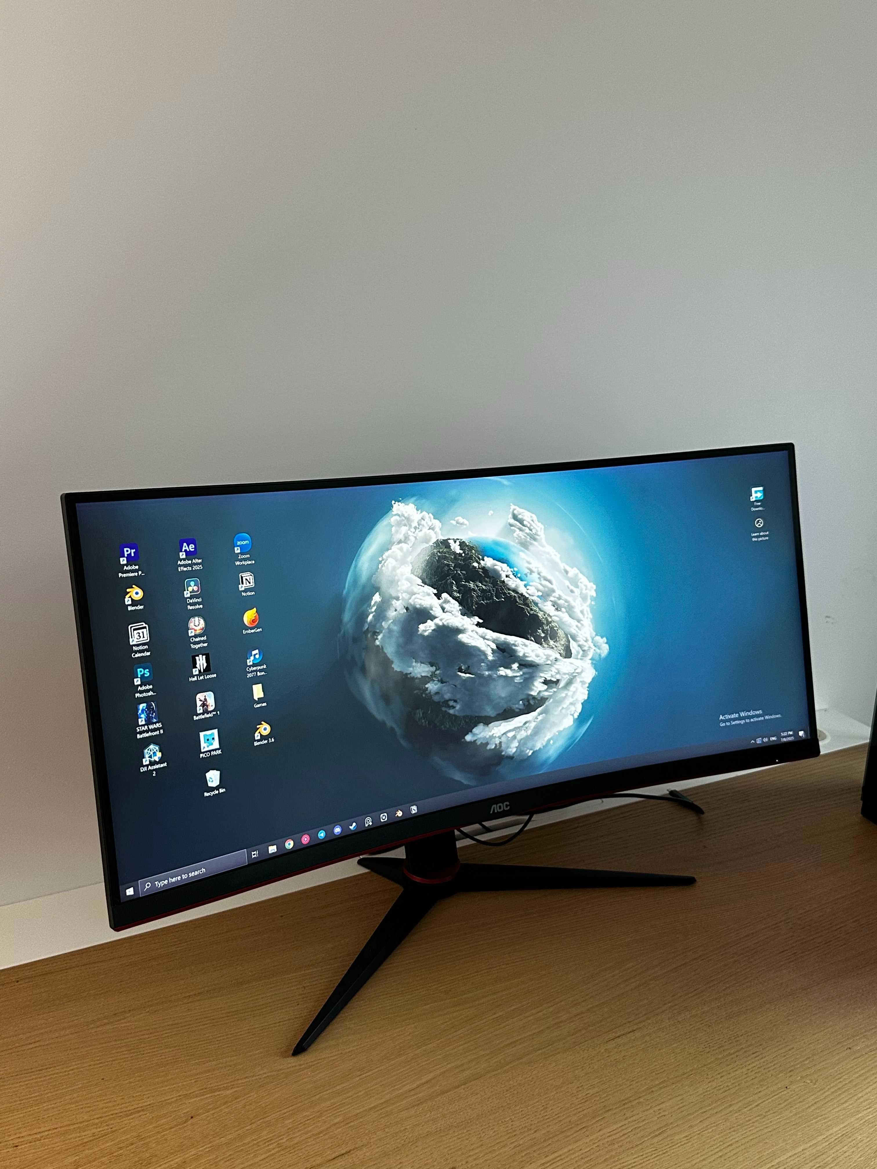 Komputer Gamingowy + Monitor, GeForce RTX 3070 Ti + Intel i5-12600KF