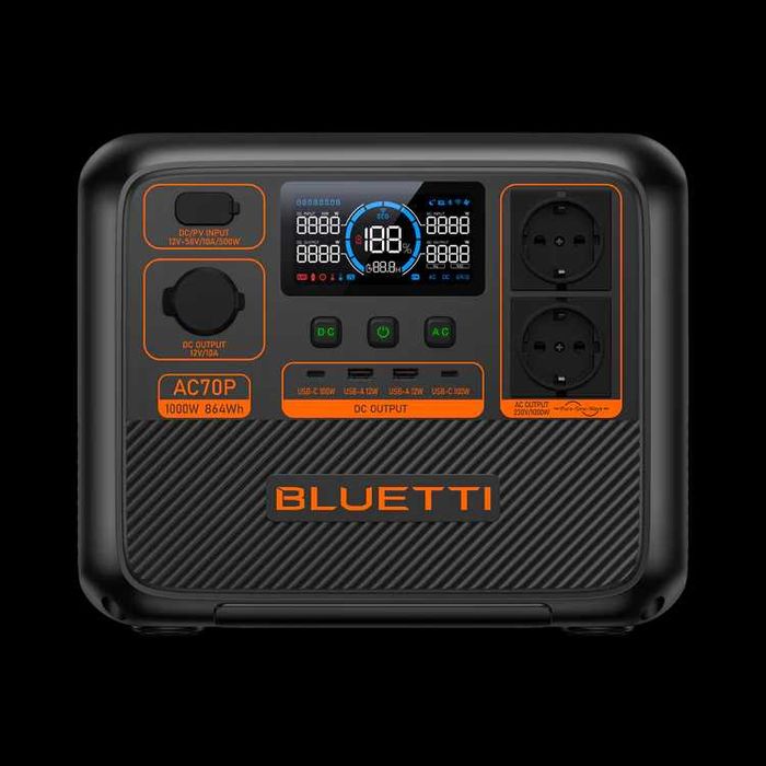 Зарядна станція Bluetti AC70P нові. офіційні. гарантія 5 років