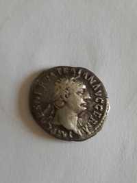 Moneta Denar cesarz Trajan z lat od 98-117