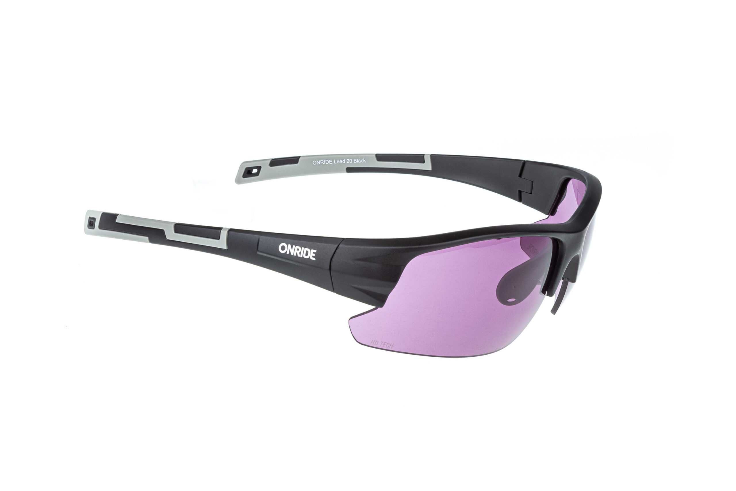 Окуляри нові ONRIDE Lead 30 матово чорні з лінзами HD purple (19%)