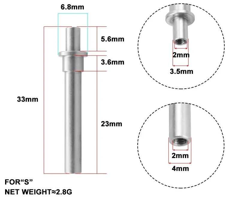 Кноби вісі для риболовних котушок Daiwa Shimano