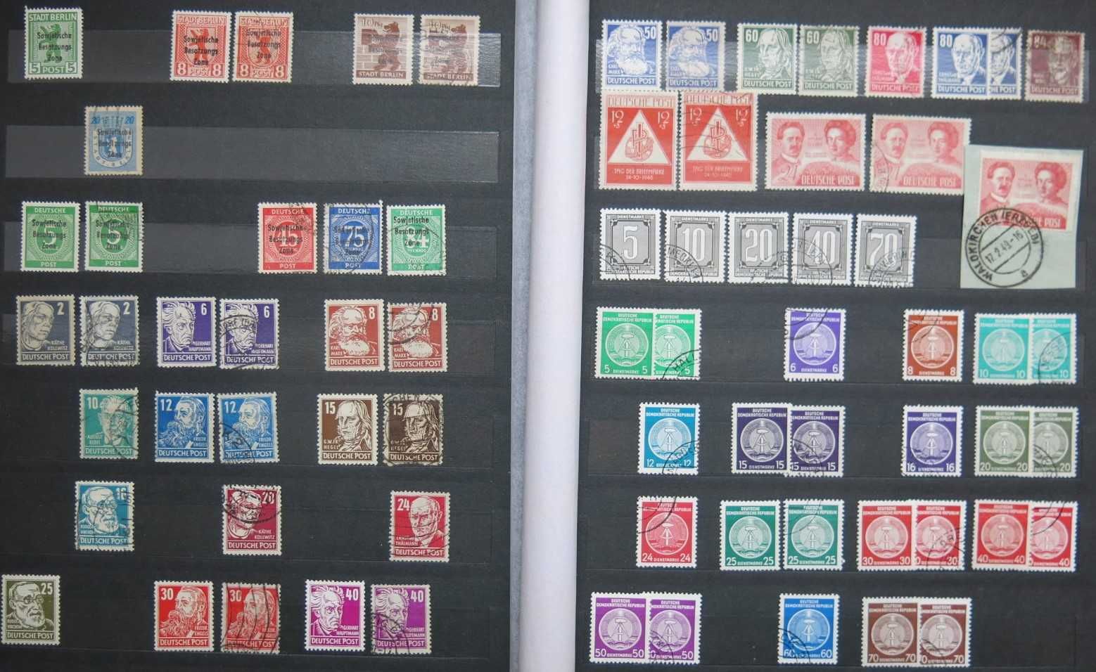 Ciekawa kolekcja rzadkie okupowane Niemcy i poczty lokalne 1945-49.