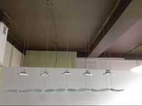 Philips lampa żyrandol szklana duża nad stół