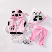 Одяг для ляльки реборн "Панда" 45-50 см