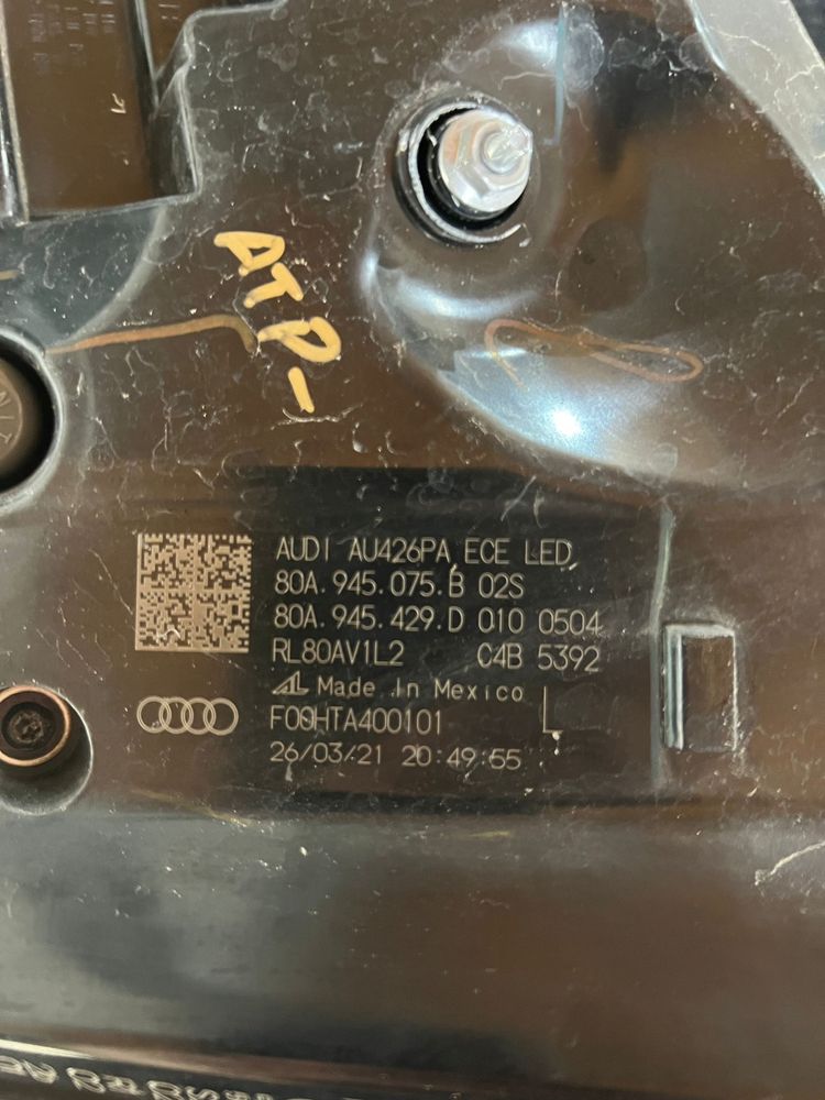 Фонарі audi q5 80a рест matrix