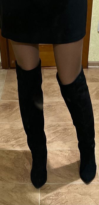 Чоботи жіночі з натуральної замші