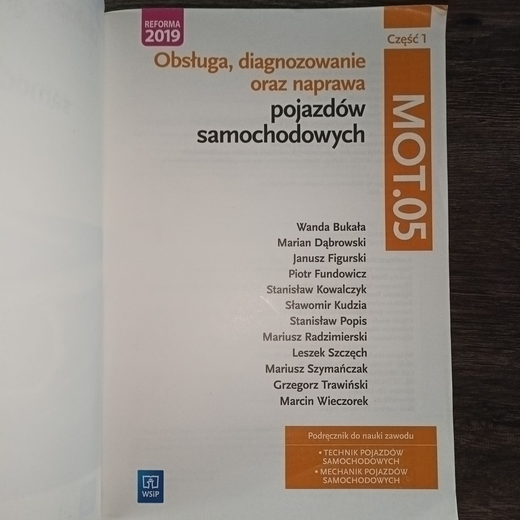 Obsługa, diagnozowanie oraz naprawa poj. sam. MOT.05