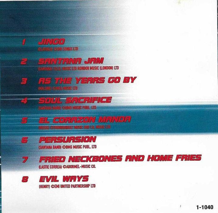 Santana - - - - - Live - - - - - CD