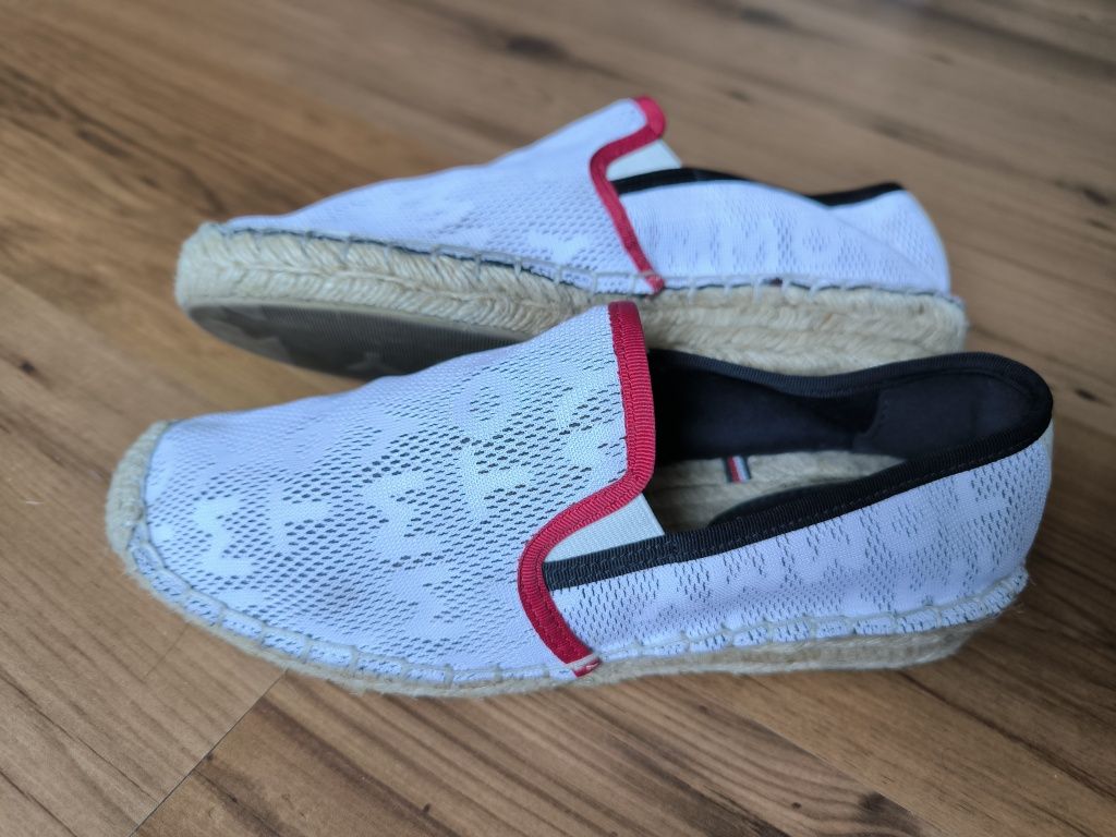 Tommy Hilfiger espadryle damskie 37 białe Tommy