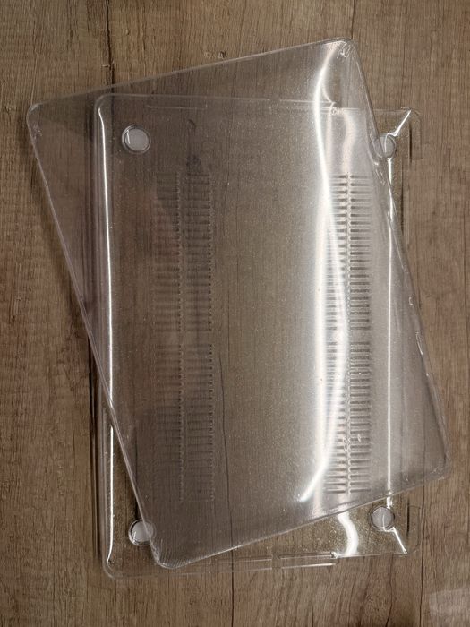 Чохол macbook pro прозорий з блискітками