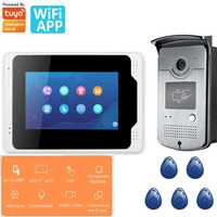 Video porteiro ip wifi internet telemovel Tuya Smart life c/ monitor 7