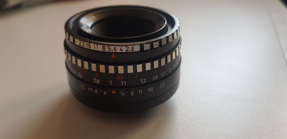 Obiektyw Pentacon Orestor 50mm 2.8 "zebra" stan BDB gwint M42