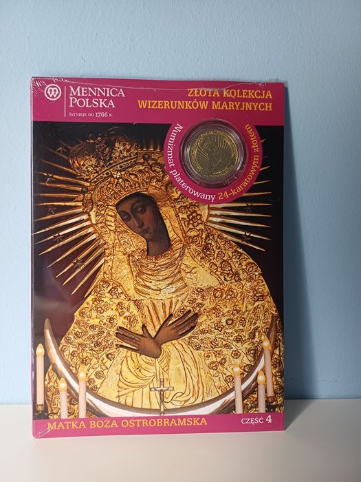 Moneta Matka Boża Ostrobramska - Złota Kolekcja Wizerunków Maryjnych
