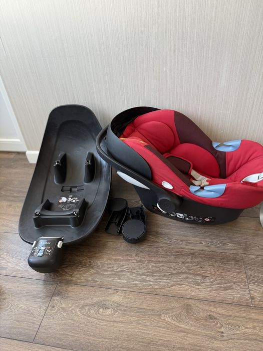 Дитячий візок коляска Cybex Balios s lux soho grey 3в1 база адаптери