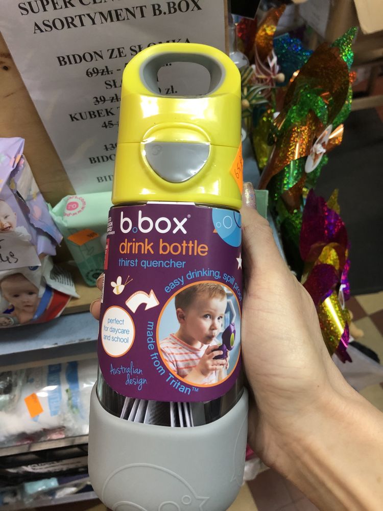 Bidon tritanowy 450 ml  nowy dla dziecka ze słomką b.box