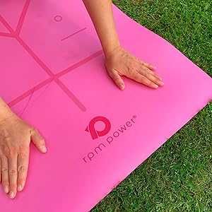 Mata do jogi RPM Power  profesjonalna gruba mata (182 x 68 cm) różowa