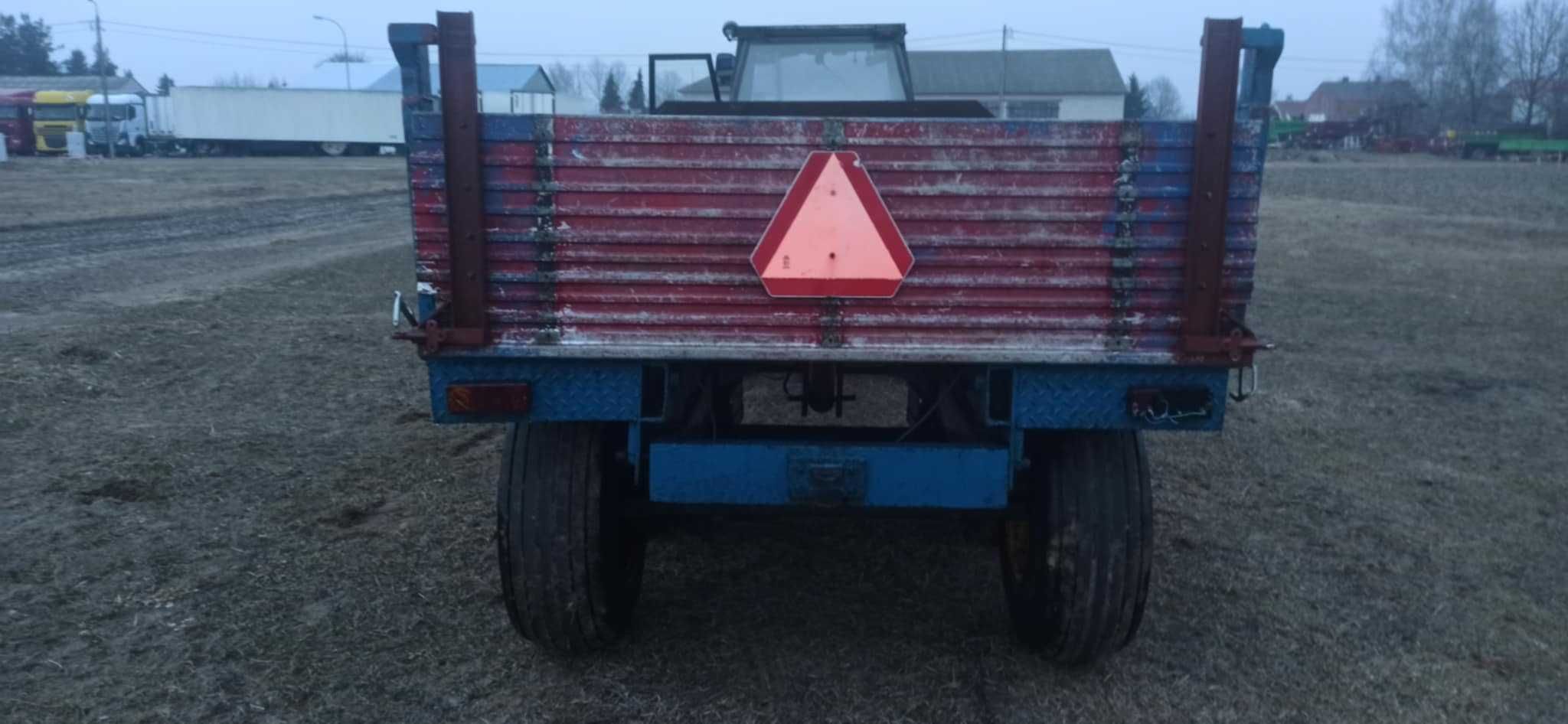 Przyczepa wywrotka dwuosiowa jedno osiowa