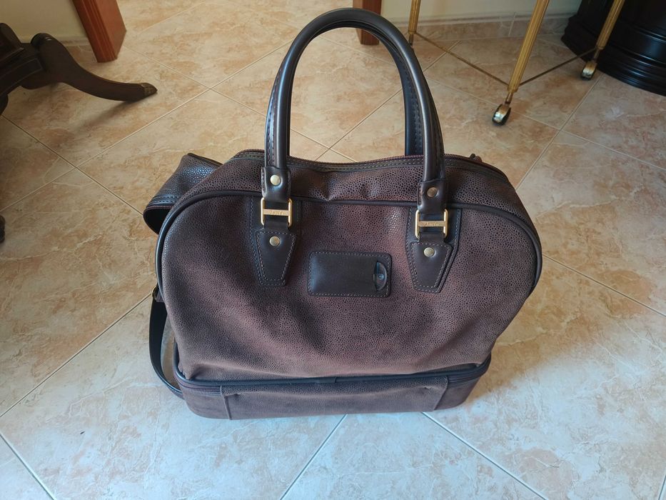 Mala de Viagem em Pele Vintage