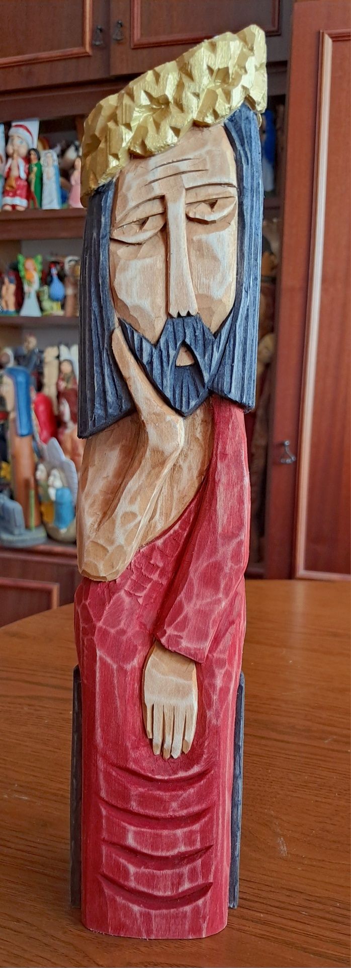 Chrystus frasobliwy rzeźba ludowa