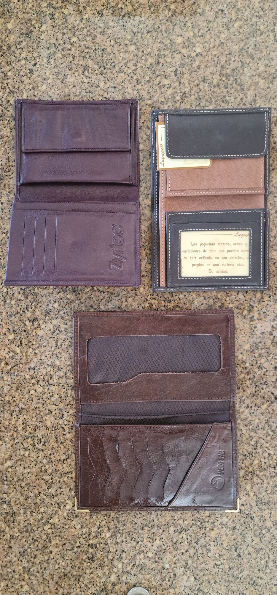 Conjunto de 3 carteiras